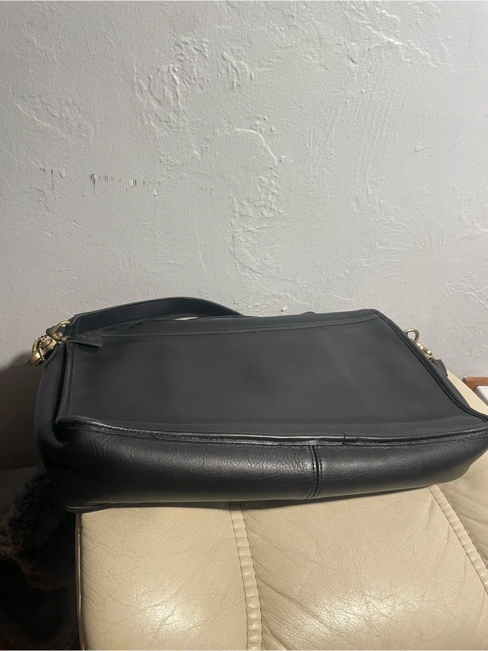 Vintage Coach Lexington 5265 Leather Turnlock Messenger Briefcase Laptop Bag